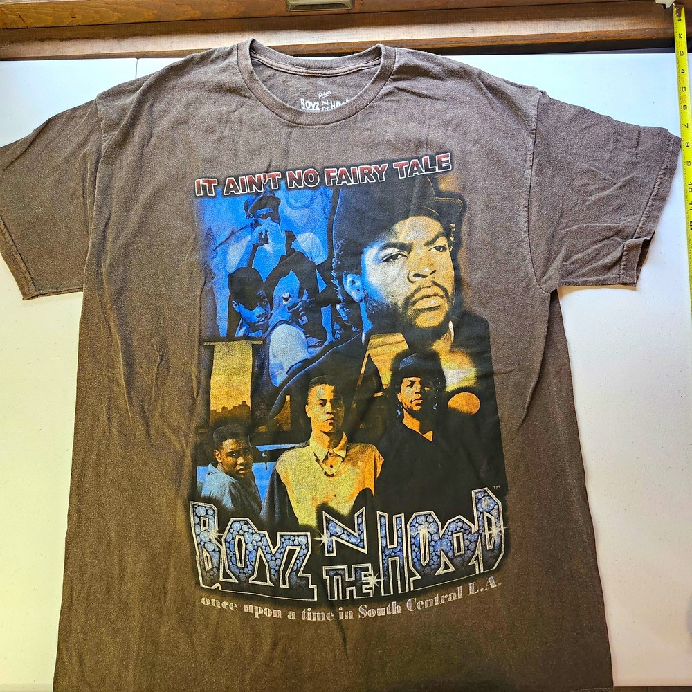 Boyz N the Hood Doughboy Movie Graphic Print Brown Tee Shirt Mens L